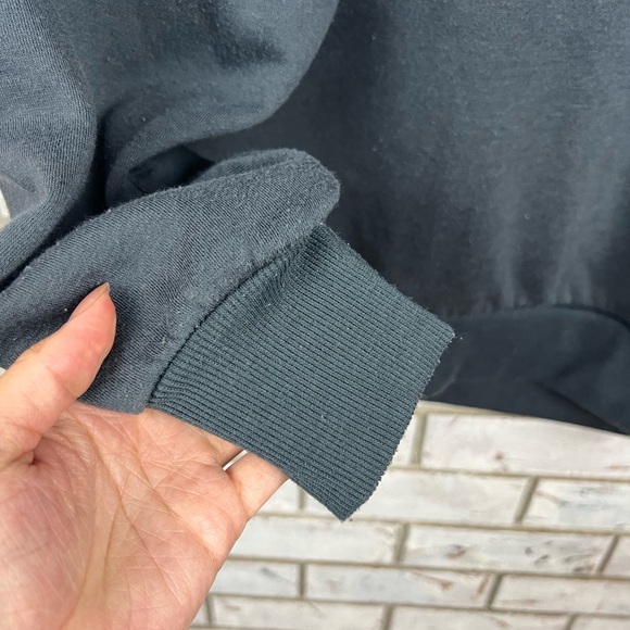 Dark Grey Mock Neck Sweater - Picture 6 of 6